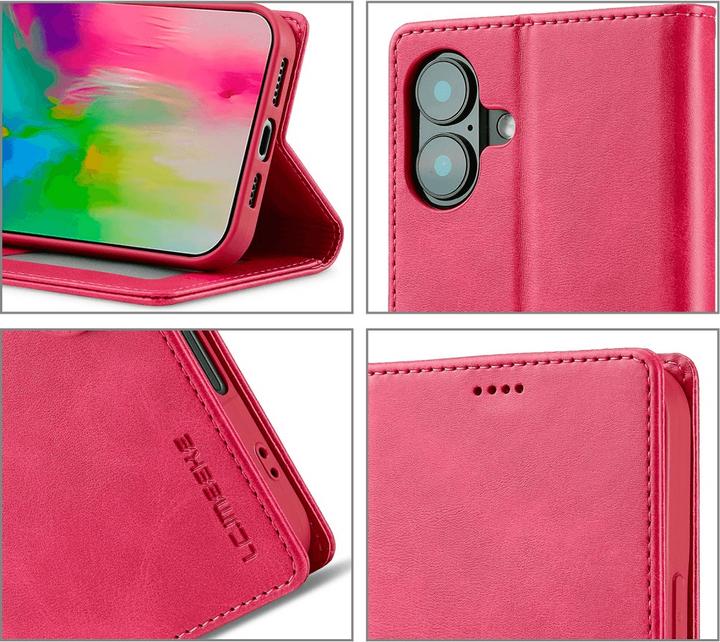 Produktbild Cover-Discount iPhone 16 Plus - LC.IMEEKE Leder Etui Hülle (Apple iPhone 16 Plus)