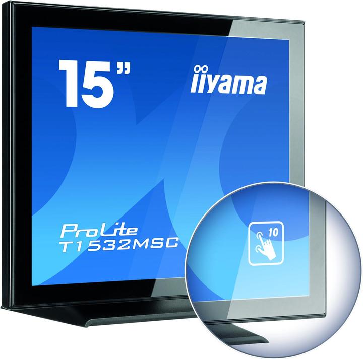 Actual product image iiyama T1532MSC-B5AG Display 38.1cm 15inch (1024 x 768 pixels, 15")
