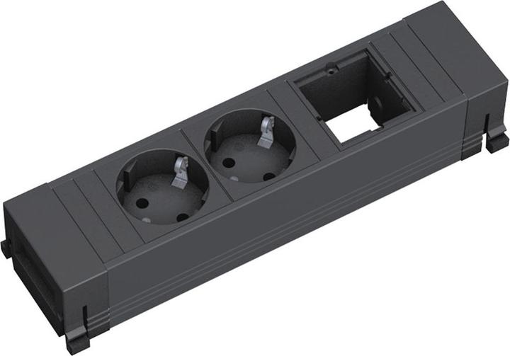 Actual product image Bachmann 916.062 - 2 AC outputs - plastic - black - 220 mm - 1 piece(s) (2 x, CEE 7/5, CEE 7/3, 0.20 m)