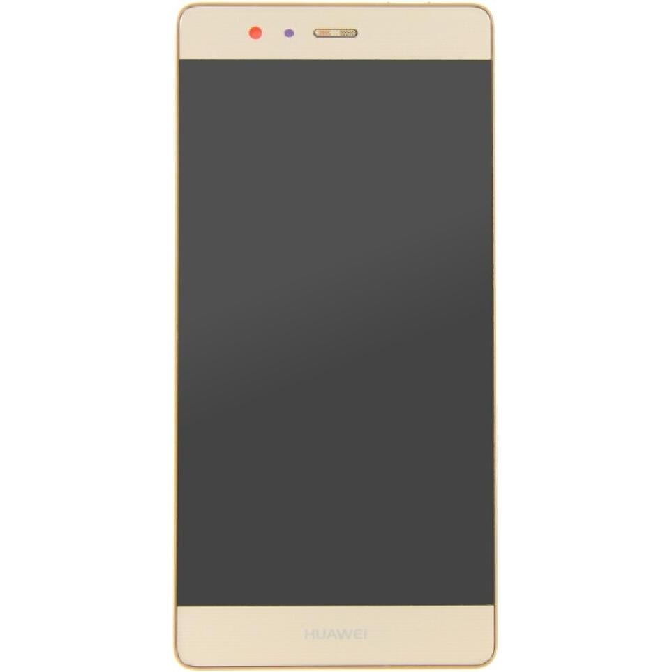 OEM Display-Einheit + Rahmen für Huawei P9 gold (Display, Huawei P9), Mobilgerät Ersatzteile, Gold