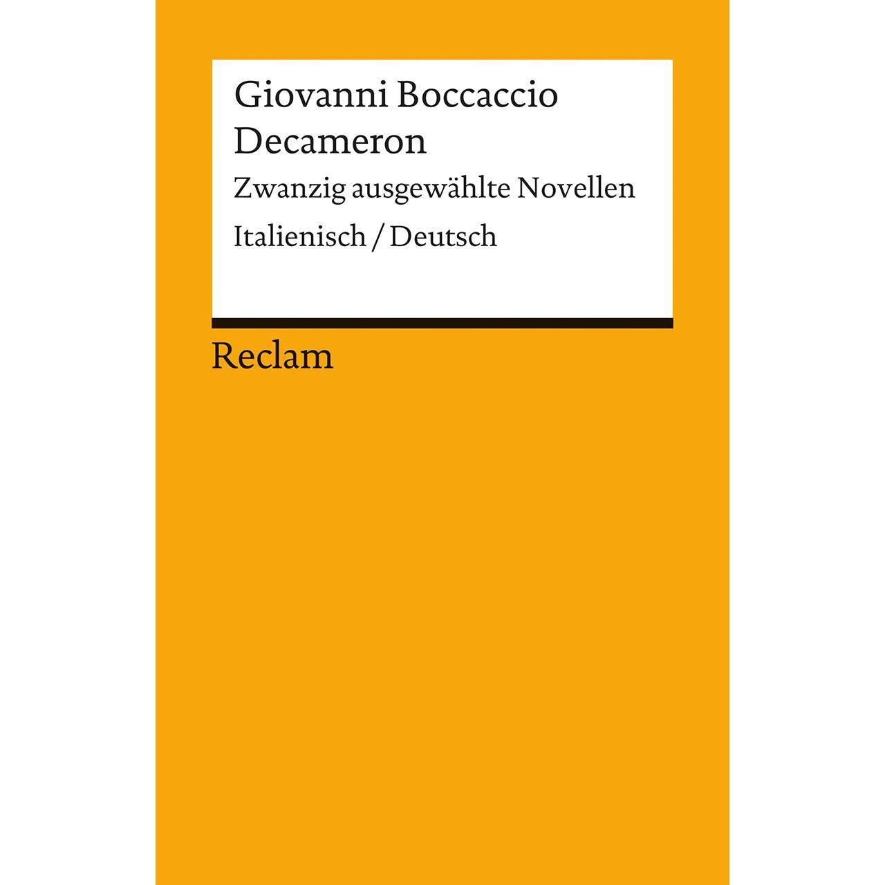 Decameron, Belletristik von Giovanni Boccaccio