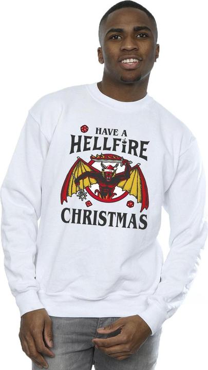 Actual product image Netflix Mens Stranger Things Hellfire Christmas Sweatshirt (5XL)