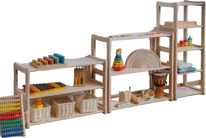 Activity Board Set di scaffali Waldorf, Camera dei bambini, Atmosfera Waldorf - Colore naturale