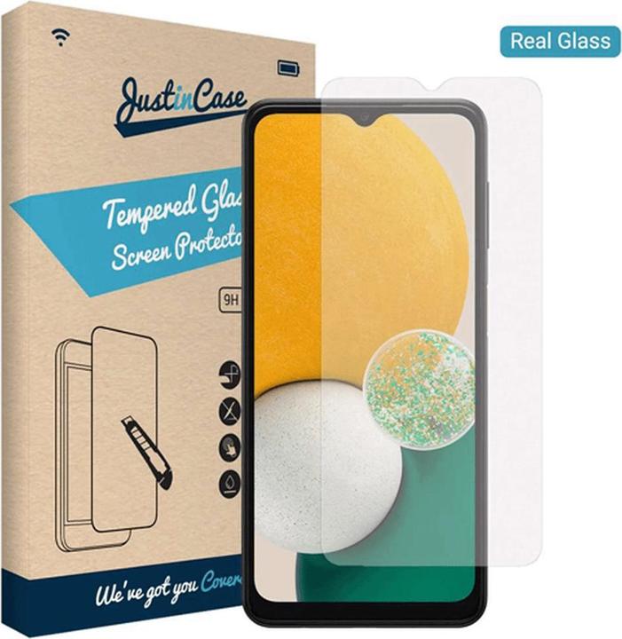 Actual product image Just in Case Tempered Glass Clear Screen Protector Samsung Galaxy A13 (1 pcs., Samsung Galaxy A13)