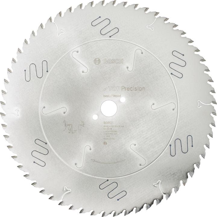 Actual product image Bosch Professional Zubehör Circular saw blade Top Precision Best for Wood, 400 x 30 x 4 mm, 60