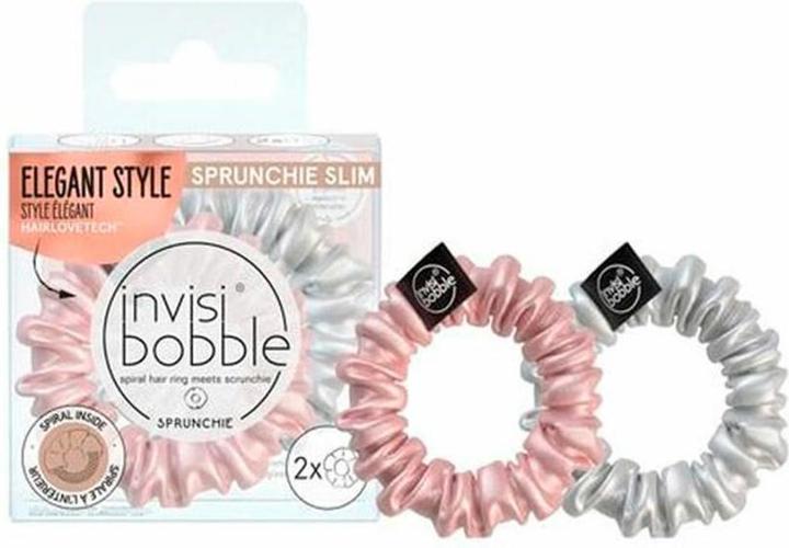 Immagine prodotto Invisibobble Sprunchie Slim Bella Chrome 2 pezzi (Elastico per capelli)