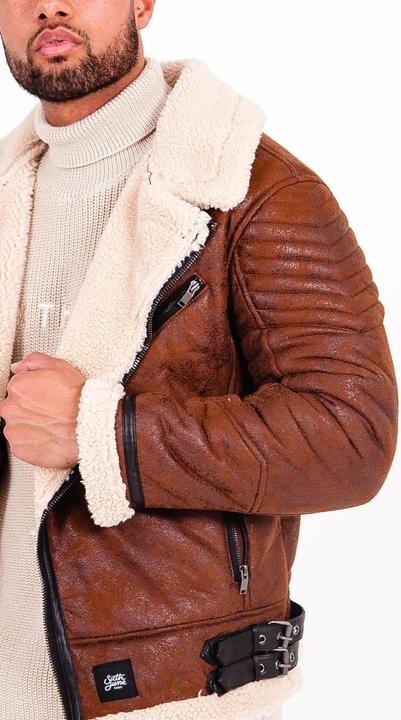 Produktbild Sixth June sherpa lederjacke (L)
