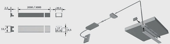 Produktbild Halemeier LED Ein-/Anbauprofile ChannelLine D2 mit Lichtblende