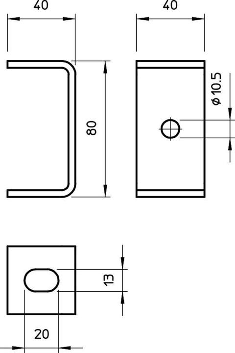 Produktbild OBO Bettermann obo-bettermann Automatischer Band. portacbl. – Deckenleuchte Halterung mit perforiert Seite 10,5 mm