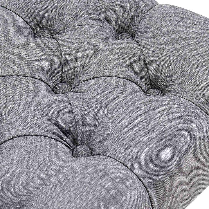 Actual product image Swisshandel24 Bench Amun fabric B100, dark grey (100 cm)