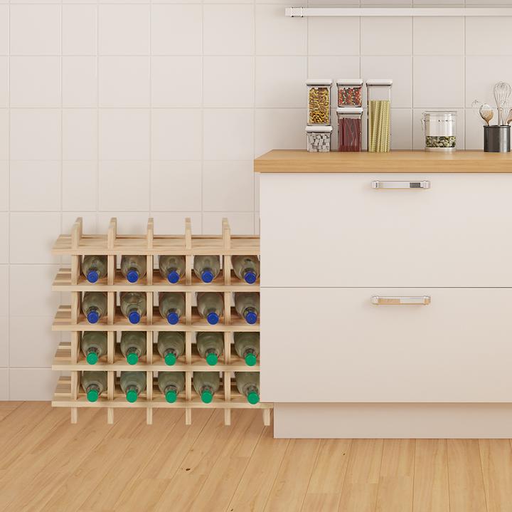 Actual product image Relaxdays wine rack (75 x 24 x 54 cm, 24 Fl.)
