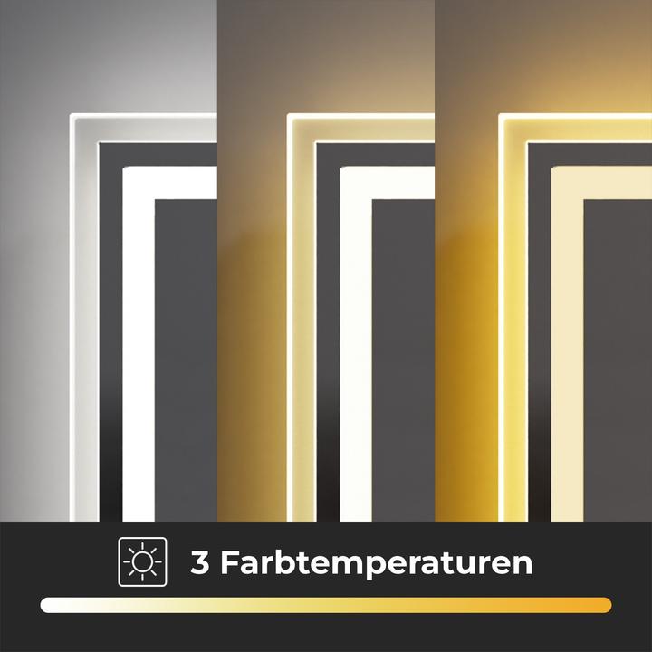 Actual product image Emke Bathroom Mirror With Lighting Φ70cm,Fog-Free, 3 Colour Temperatures (3000K-6500K)&Dimmable (70 cm)