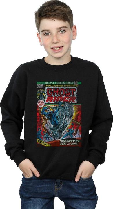 Actual product image Boys Ghost Rider Distressed Comic Cover Sweatshirt (140, 146)