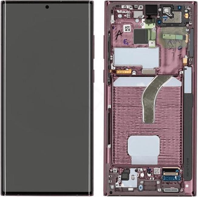 Actual product image Samsung Galaxy S22 Ultra LCD Display Burgundy (Display, Samsung Galaxy S22 Ultra)