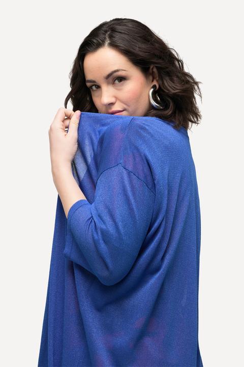 Immagine prodotto Ulla Popken Cardigan aperto con glitter e scollo a V (58)