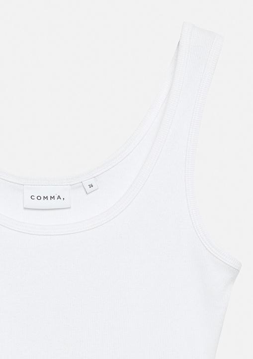 Produktbild Comma Feines Ripp-Tanktop mit rundem Halsausschnitt (42)