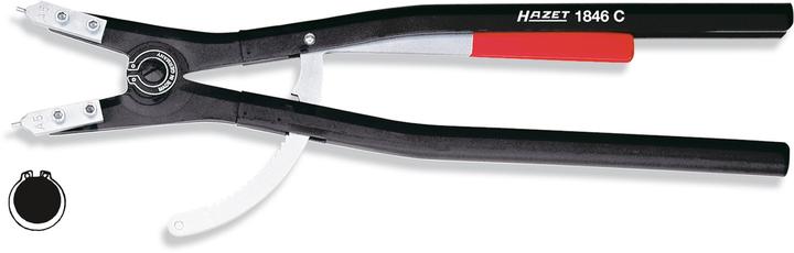 Actual product image HAZET Lockring pliers 1846C-5 (538 mm)