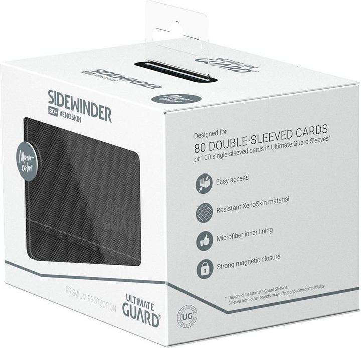 Actual product image Ultimate Guard Sidewinder 80+ XenoSkin Monocolor Noir