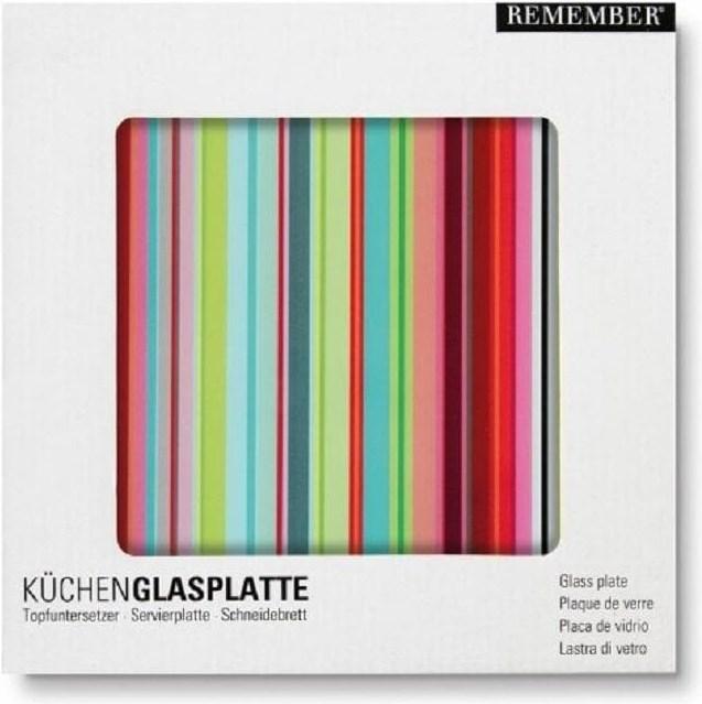 Produktbild Remember Küchenglasplatte Schneidebrett und Untersetzer Stripes (1 x)