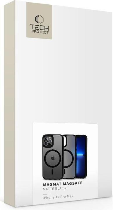 Actual product image Tech-Protect Magmat Magsafe Iphone 12 Pro Max Matte Black (Apple iPhone 12 Pro Max)