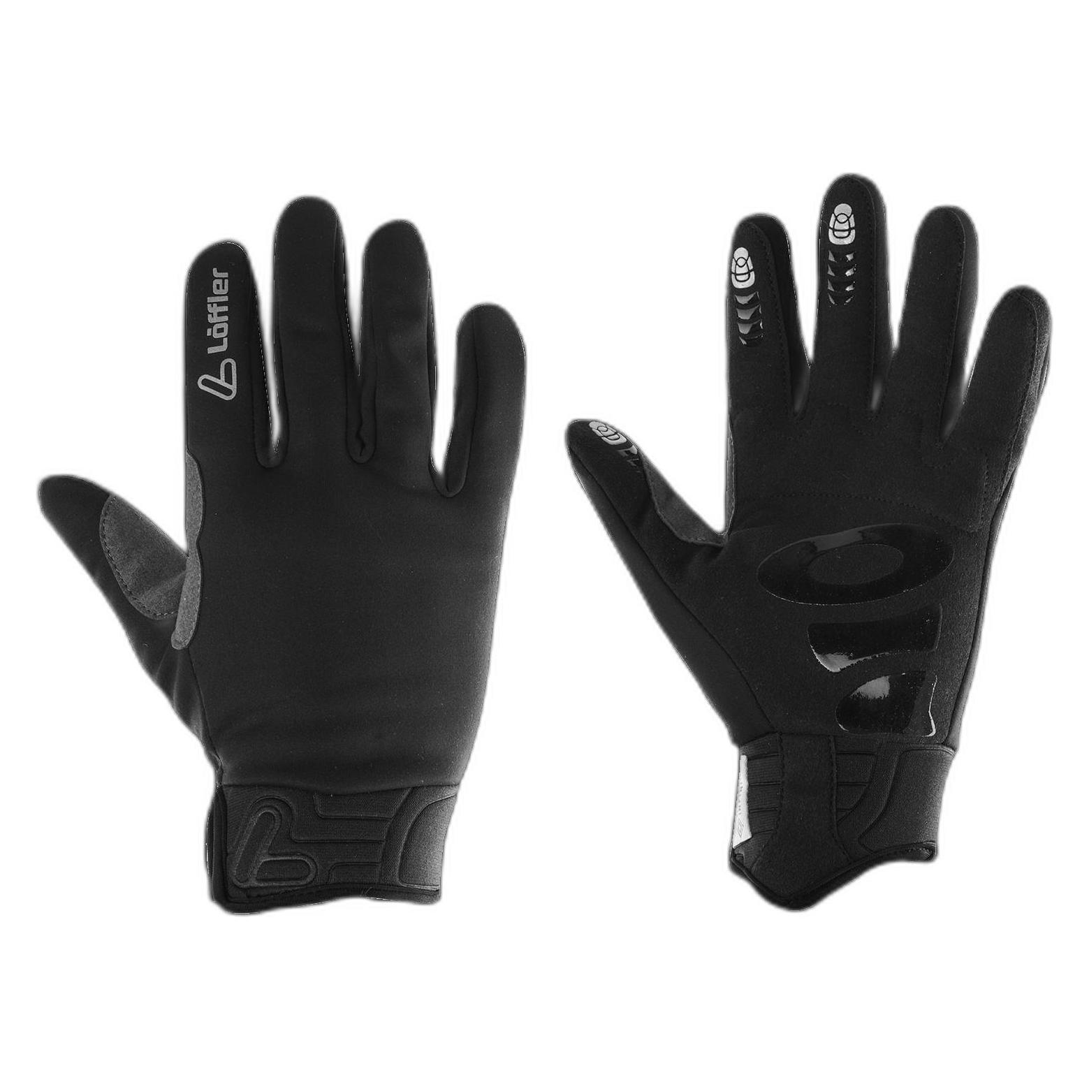 Löffler, Herren, Handschuhe, Gloves Windstopper Warm, Schwarz, (6.5)
