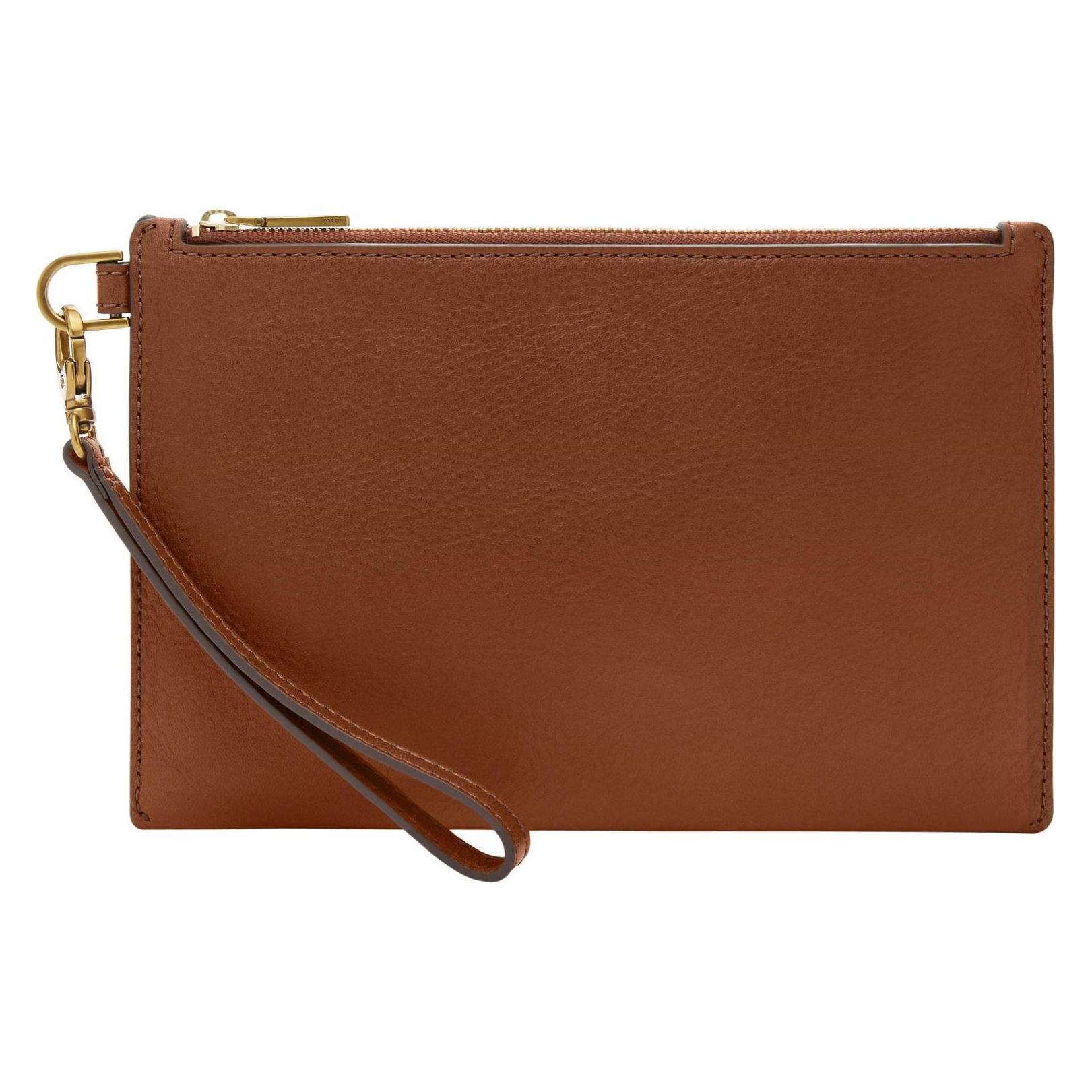 Fossil, Damen, Handtasche, Wristlet, Braun