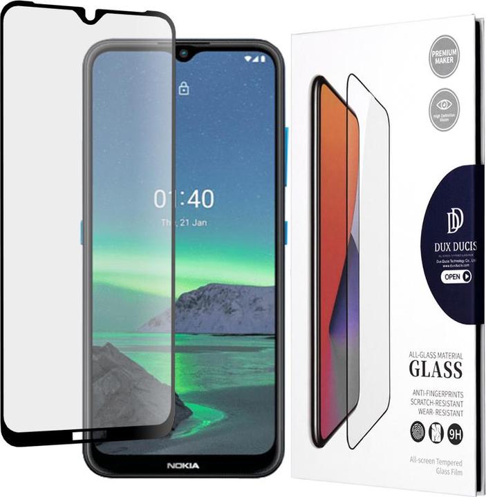 Actual product image Dux Ducis 10D Tempered Glass Tough Screen Protector Full Coveraged with Frame for Nokia 1.4 transparent (Nokia 1.4)