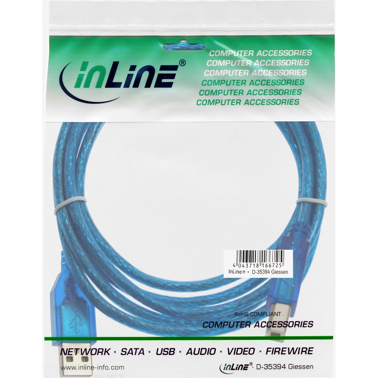 Thumbnail - InLine USB 2.0 Kabel (3 m, USB 2.0), USB Kabel