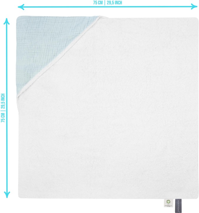 Actual product image Aspero 2x Baby Musselin Wickeltücher aus Bio-Baumwolle