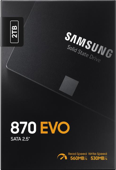 Actual product image Samsung 870 EVO (2000 GB, 2.5")