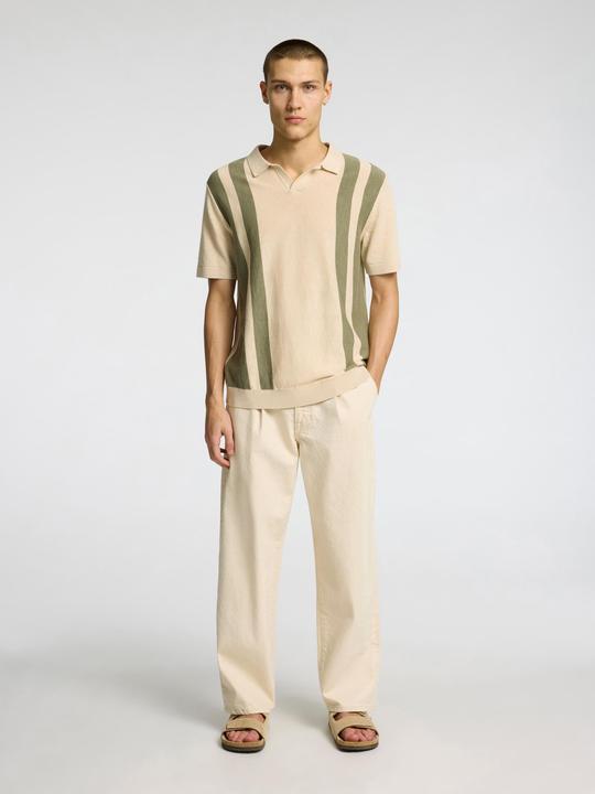 Actual product image Selected Kurzarm Polohemd aus Strick (M)