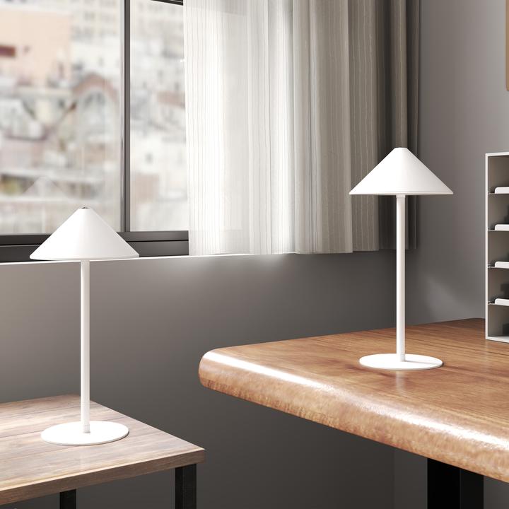 Produktbild Homcom Tischlampe Metall Weiss (160 lm)