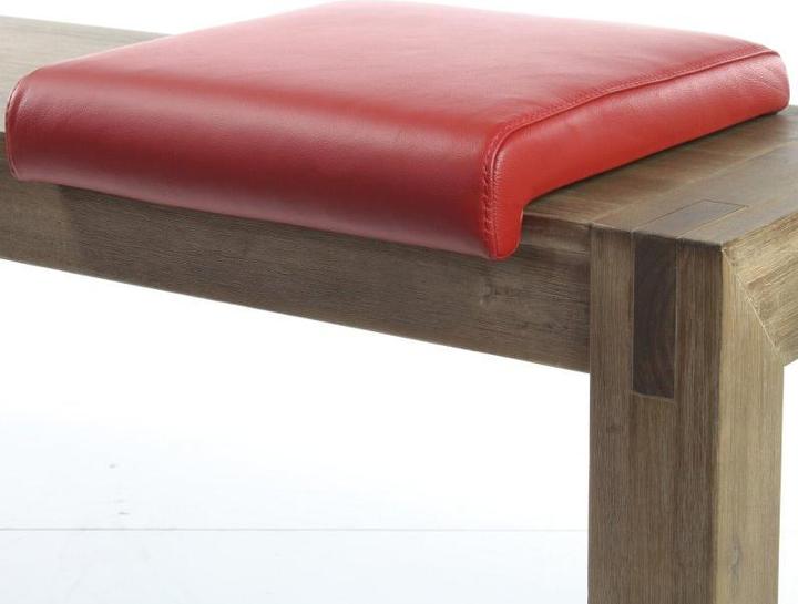 Actual product image SIX made of pleasantly soft leather cover in cowhide (40 x 40 x 7 cm)