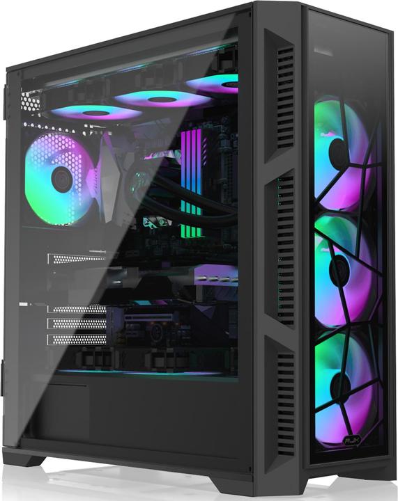 Produktbild Raijintek PONOS Ultra Midi-Tower, Tempered Glass - schwarz (Mini-ITX, ATX, mATX)
