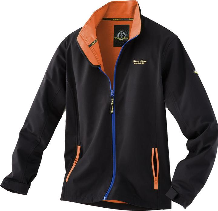 Uncle Sam Bekleidung Softshelljacke schwarz/marine/orange (XXL)
