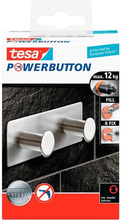 Image du produit tesa Powerbutton double crochet Classic