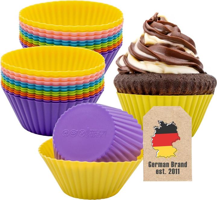 Actual product image Intirilife 24 Stück Silikon Muffinformen (4.50 cm)