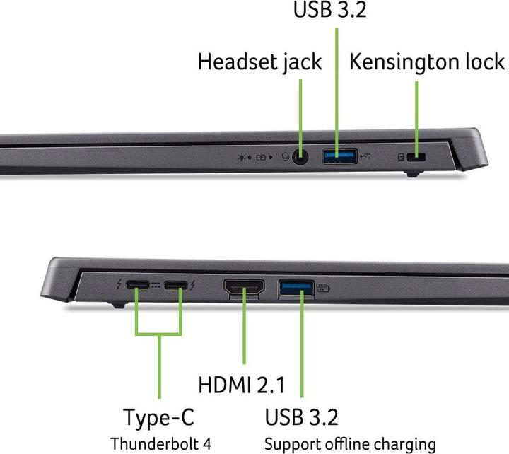 Actual product image Acer Aspire 16 (16", 512 GB, 16 GB, CH, Intel Core Ultra 5 115U)