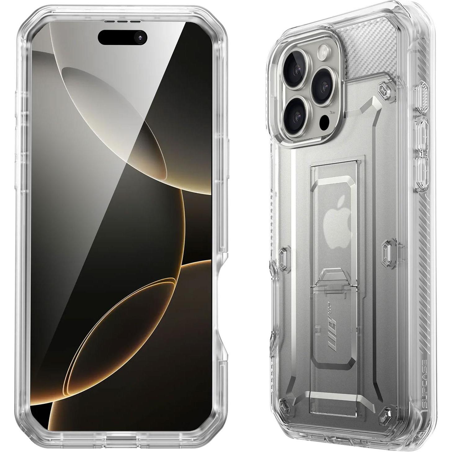 Thumbnail - Supcase Unicorn Beetle Pro Rundum-Hülle (Apple iPhone 16 Pro Max), Smartphone Hülle, Transparent