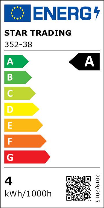 Energy Label Star Trading LED Bulb E27 A60 Clear (E27, 3.80 W, 806 lm, A)