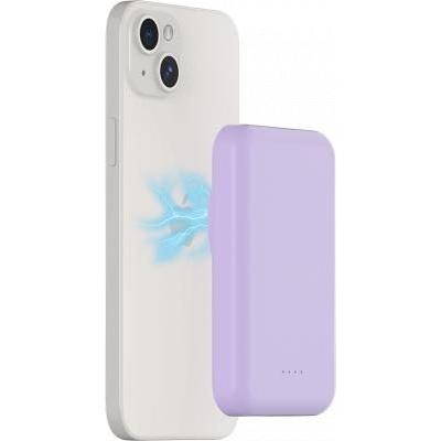 Thumbnail - Bigben Powerbank Induktionsladegerät, MagSafe Kompatibel Violett (5000 mAh, 10 W), Powerbank, Violett
