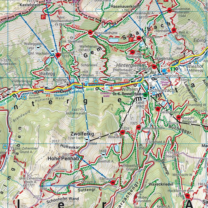Produktbild Zell am See - Kaprun, Wander-, Rad- und Freizeitkarte 1:50.000, freytag & berndt, WK 382