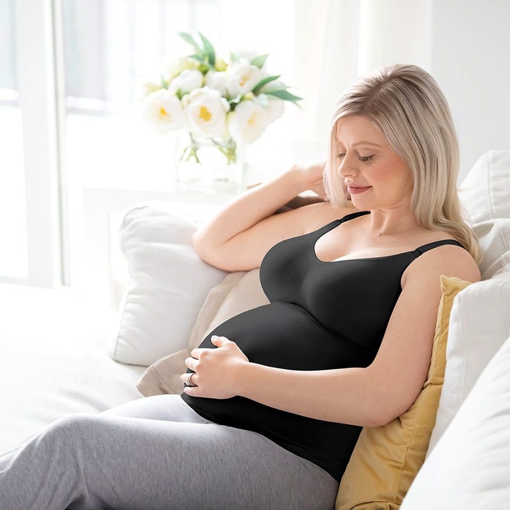 Produktbild Medela Komfort Top für Schwangerschaft und Stillzeit, schwarz, Gr. S (XL)