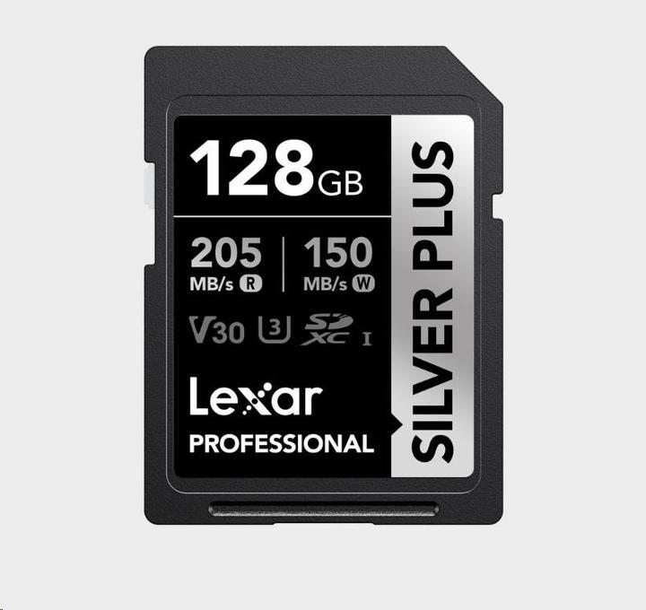 Actual product image Lexar Professional SILVER PLUS (128 GB, SDXC, U3, UHS-I)