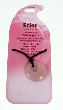 Roost Halsband Stier G250 Rosenquarz (Rosenquarz)