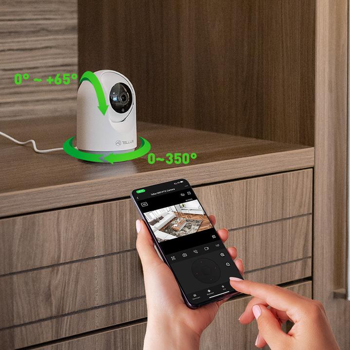 Produktbild NoName Tellur WiFi Smart kamera, Pan &Tilt, 3MP, UltraHD, bÃ­lÃ¡ (2304 x 1296 Pixels)