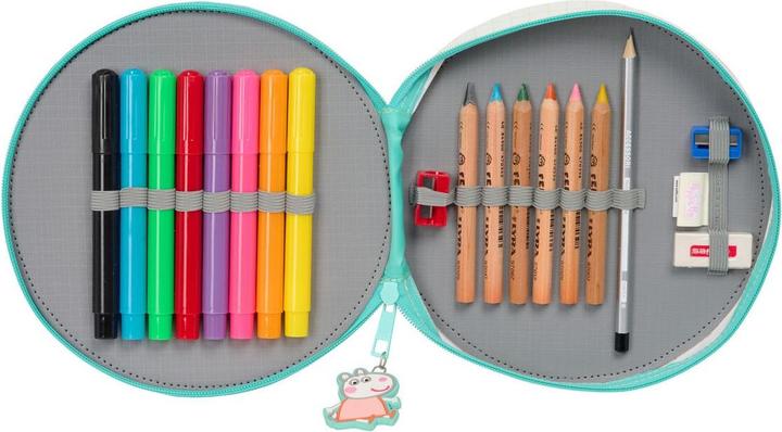 Image du produit Peppa Pig Federmäppchen Mit Zubehör Pretty Flowers Gelb Minze 18 Stücke
