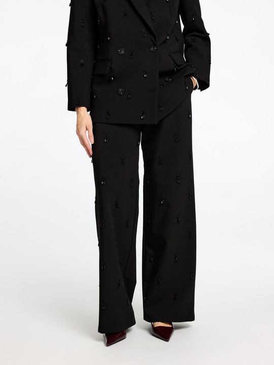 Image du produit Selected Femme Pantalon orné à jambe large (36)