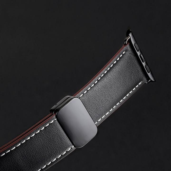 Actual product image Dux Ducis YA bracelet (42 mm, 44 mm, 45 mm, 49 mm, Genuine leather, Apple Watch Series 1, Apple Watch Series 2, Apple Watch Series 3, Apple Watch Series 4, Apple Watch Series 5, Apple Watch Series 6, Apple Watch Series 7, Apple Watch Series 8, Apple Watch Series 9, Apple Watch SE, Apple Watch Ultra, Apple Watch Ultra 2)