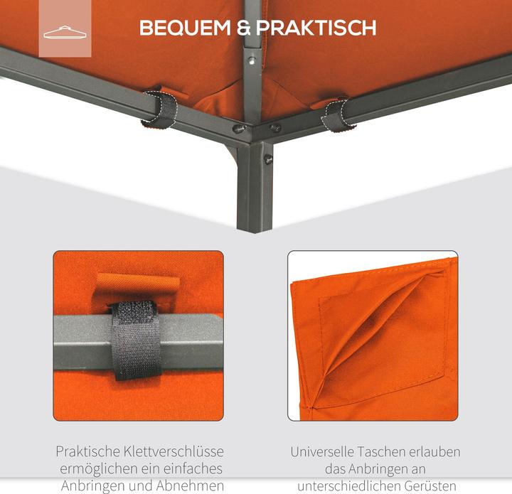 Immagine prodotto Outsunny Sostituzione del tetto del padiglione (300 cm, 300 cm)